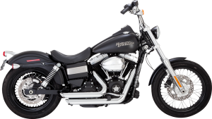 Shortshots Staggered Exhaust Systems Black, Matte Black, 1, nordicamoto.ro