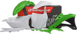 POLISPORT Body Kit For Kawasaki Green, White , 2, nordicamoto.ro