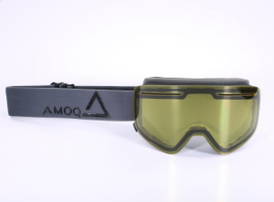 AMOQ Vision Snow Goggles Dark Grey-Black - Yellow