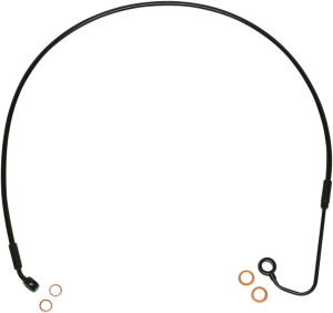 Xr Stainless Upper Brake Line Black