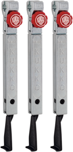 3 Narrow, Quick Adjusting Jaws (set) - Series 3-s Black, Red, Silver