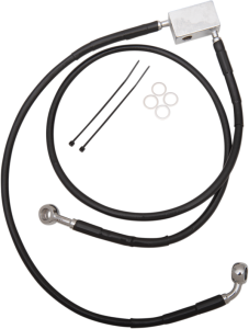 Extended Length Black Vinyl Brake Line Kit Black