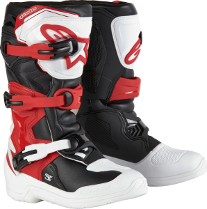 Cizme Copii Alpinestars Tech 3s White/Black/Red