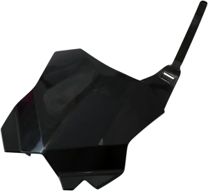 Replacement Front Number Plate Black