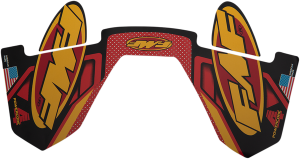 Fmf Exhaust Replacement Decal Black, Red, Yellow