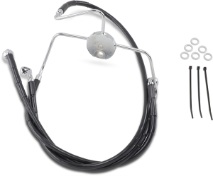 Extended Length Black Vinyl Brake Line Kit Black Oversize [+51 mm (2'')], 1, nordicamoto.ro