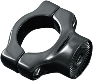 Side-mount License Plate Mount Clamp Gloss Black