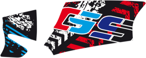 Swing Arm Decals Black, Blue, Red, White, 1, nordicamoto.ro
