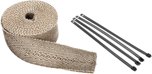 Lava Rock Exhaust Wrap Kit Black, 1, nordicamoto.ro