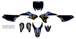 Complete Graphics Kit Black, Blue, 1, nordicamoto.ro