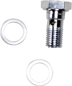 Universal Chrome Steel Banjo Bolt Silver, Chrome, 2, nordicamoto.ro