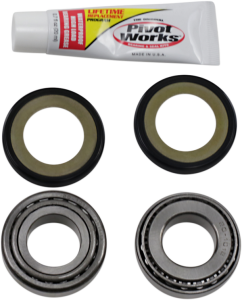 Steering Stem Bearing Kit Black, Chrome