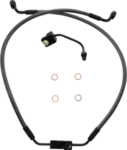 Karbonfibr Lower Brake Line Silver, Carbon Fiber, Karbonfibr