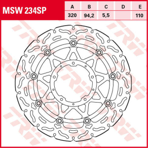 Brake Rotor Sp Race High-performance Front Black, 3, nordicamoto.ro