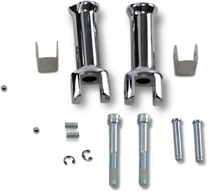 Passenger Footpeg Mount Kits Silver