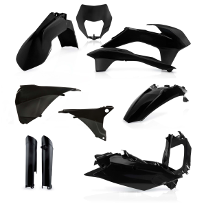 Kit Plastice Acerbis KTM EXC EXC-F 14-15 Negru - Complet