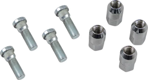MOOSE RACING Wheel Stud-nut Kit Silver 