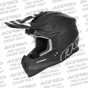 Casca Acerbis Linear 22-06 Solid Color Negru/Alb, nordicamoto.ro