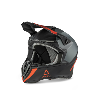 AMOQ Airframe Helmet Black/Gray/Red L