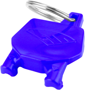 Number Plate Key-ring Blue