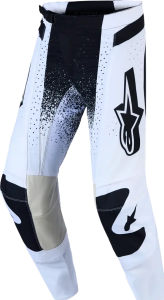 Pantaloni Alpinestars Techstar Swan Alb/Negru, nordicamoto.ro