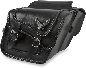 Black Magic Saddlebags Silver, Black, 1, nordicamoto.ro