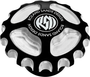 Billet Aluminum Gas Cap Black, Silver