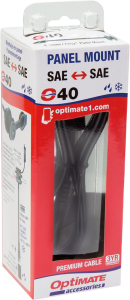 Weatherproof Sae Thin Panel Mount Socket O-40 Black, 2, nordicamoto.ro