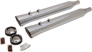 Fatshots Slip-on Mufflers Chrome, 1, nordicamoto.ro