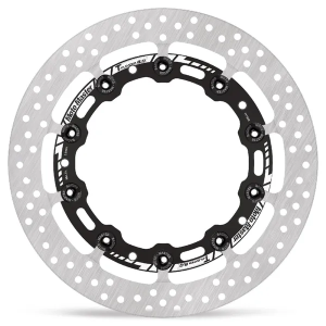 Halo Series Floating Rotor Black, Silver, Stainless Steel