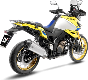Tobă de eșapament LeoVince LV-12 R Slip-On pentru Suzuki V-Strom 1050, 3, nordicamoto.ro