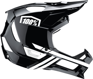 Casca MTB 100% Trajecta Black/White