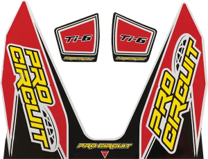 Ti-6 Exhaust Decals Red