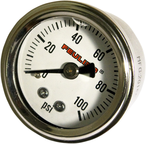 Oil Pressure Gauge White