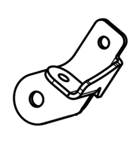 Muffler Bracket Silver 