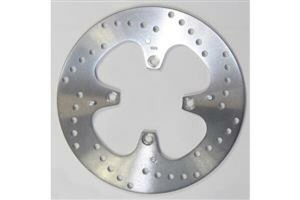 Round Hpsr Solid Brake Rotor Silver, Stainless Steel
