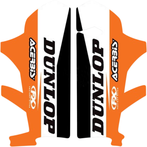 Lower Fork Guard Graphics Black, Orange, White, 2, nordicamoto.ro