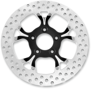 Two-piece Brake Rotor Black, Silver, Matte