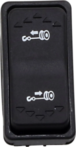 Comutator basculant Aggro Winch, negru 