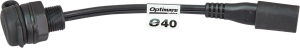 Weatherproof Sae Thin Panel Mount Socket O-40 Black, 3, nordicamoto.ro
