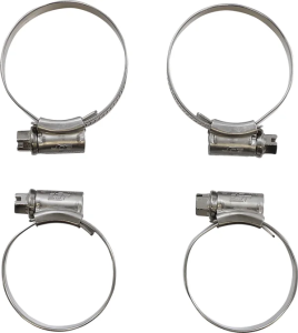Set de cleme pentru radiator, argintiu, 2, nordicamoto.ro