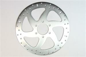 Round Fixed Brake Rotor Silver, Stainless Steel, 1, nordicamoto.ro