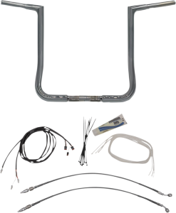 1-1/4(r) Ez Install Flat Top Handlebar Kit Silver, 1, nordicamoto.ro