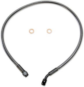 Alternate Length Designer Series Abs-specific Front Brake Line Kit Black, Black Pearl