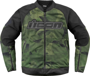 Geaca textila Icon Overlord3 Mesh Camo Green