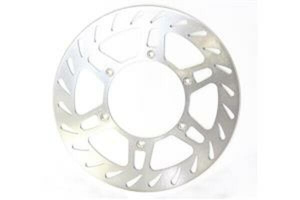 Round D-series Fixed Offroad Brake Rotor Silver, Stainless Steel