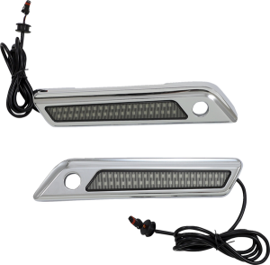 Saddlebag Latch Dual Color Accent Lights Amber, Red, 2, nordicamoto.ro