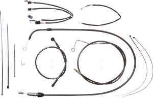 Black Pearl Designer Handlebar Installation Kit Black, 2, nordicamoto.ro
