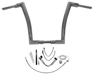 1-1/2(r) Ez Install Flat Top Handlebar Kit Silver