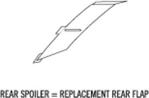 X-Spirit III REPLACEMENT REAR FLAP (SMALL), nordicamoto.ro